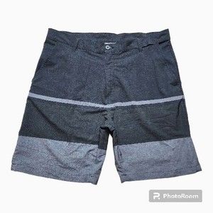 O'rageous Black And Gray, Pockets Polyester  Blend Mens Shorts 36 See Photos